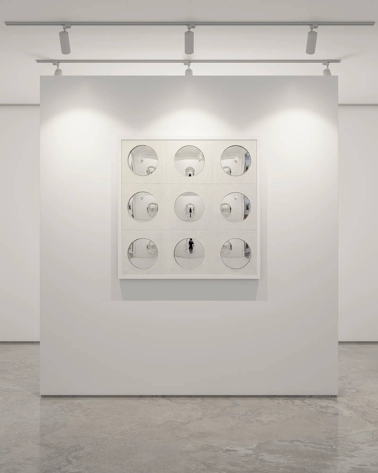 Fragments of Presence — on wall